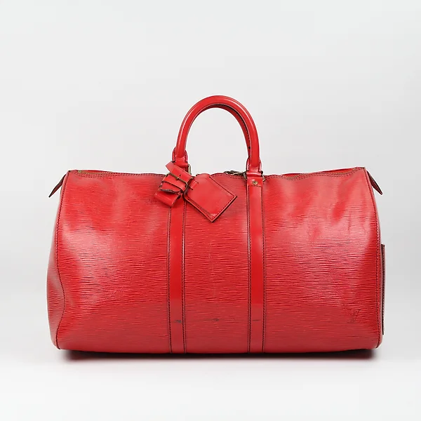 Sold at Auction: LOUIS VUITTON, LOUIS VUITTON Damier Graphite Keepall  Bandouliere 45 Luggage Bag