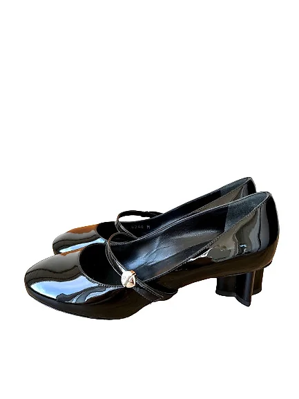 Louis Vuitton, Shoes, Louis Vuitton Black Padlock Iconic Lv Heels Pumps