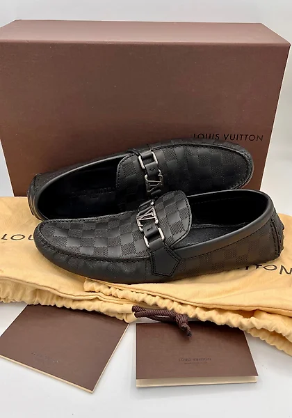Louis Vuitton BOOTS vuitton boot OBERKAMPF Brown Black Leather ref