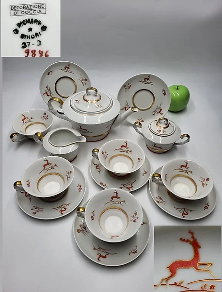 A Richard Ginori 'Italian Fruit' Pattern Part-Dinner, Tea and Coffee