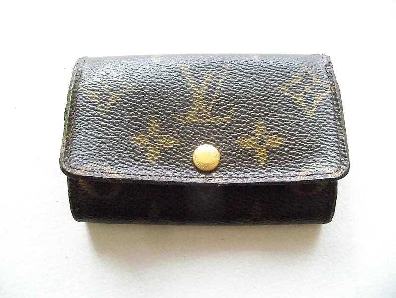 Auth Louis Vuitton Monogram Groom Pochette Key Coin Case M60033