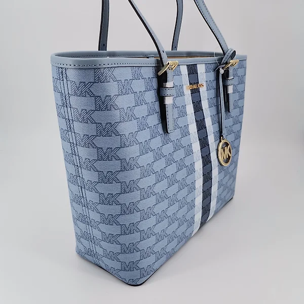 Sold at Auction: Blue Michael Kors Never Full Tote Bag