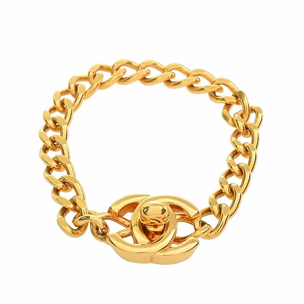 Chanel xl cc open golden rhinestones Metal ref.557215 - Joli Closet