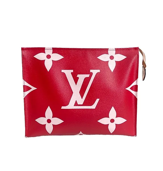 Sold at Auction: Louis Vuitton Red Leather Astrid Top Handle Bag