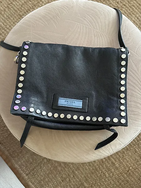 Borsa prada azzurra outlet