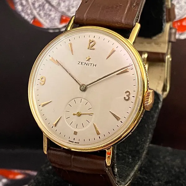 Reloj bañado sales en oro hombre