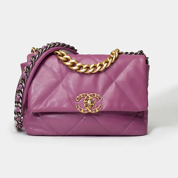 Paarse chanel tas store