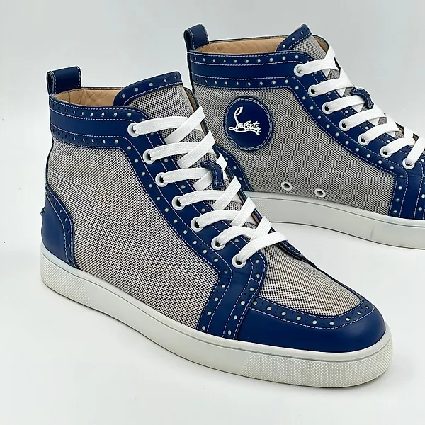 Louboutin sneakers blauw sales