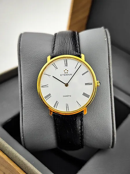 Eterna Gold plated Watches for Sale in Online Auctions