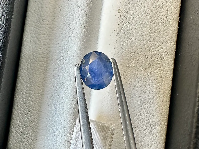 No reserve price - 1 pcs  Blue Sapphire  - 1.13 ct - International Colored Gemstone Association (ICA GemLab) - PREMIUM FINE QUALITY
