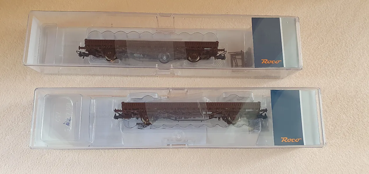 Roco H0 - Model train freight wagon set (2) - SNCF