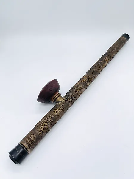 Opium pipe - Pipe - Ceramic, Brass