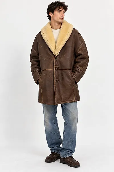 Original Shearling - Cappotto in vera pelle - Jacket - Vintage