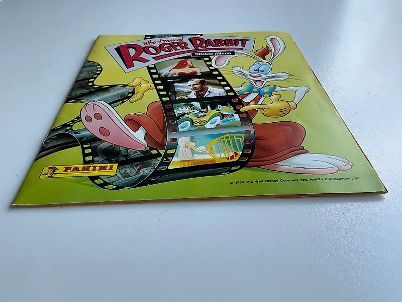 1988 Panini World Cup Panini Who Framed Roger Rabbit — sticker album — 1988 - 1 Complete album - Excellent (EX)