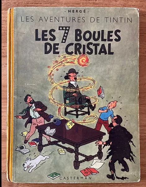 Tintin T13 - Les 7 boules de cristal (B2) - C - 1 Album - First Belgian edition - 1948