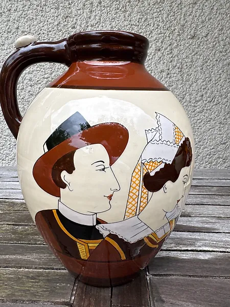 Vase (4) -  A Canne  - Porcelain - Henriot - Art Deco