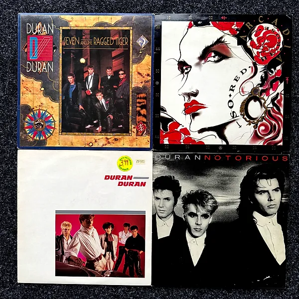 DURAN DURAN - 4 x great records from Duran Duran - Multiple titles - LP albums (multiple items) - 1981