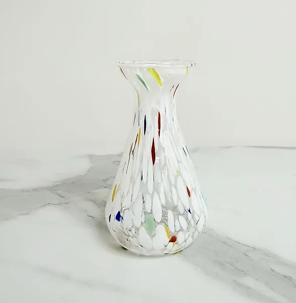 Vase  - Hand-blown glass. - Made in Italy