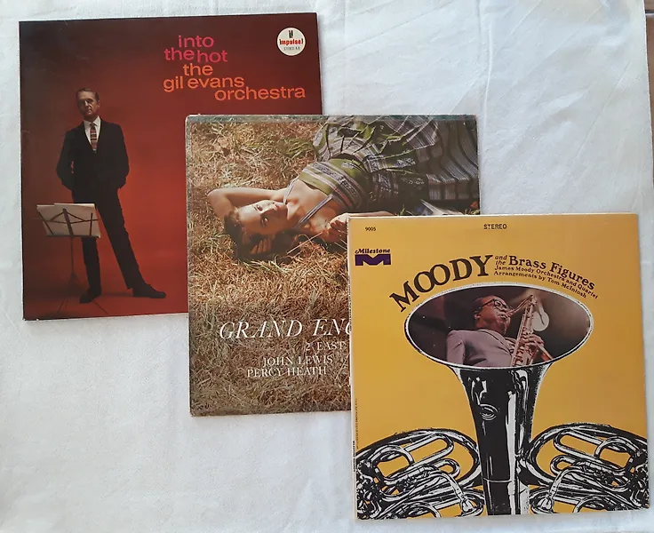 Gil Evans / Various artists / James Moody - 3 Albums - Into the hot / Grand Encounter / Brass figures - Multiple titles - LP albums (multiple items) - 1st Mono pressing - 1956