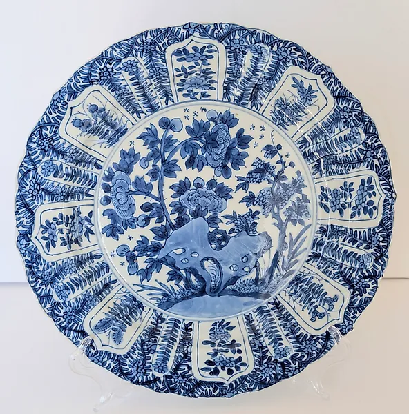 Plate - Porcelain - MOLDED PLATE - KANGXI