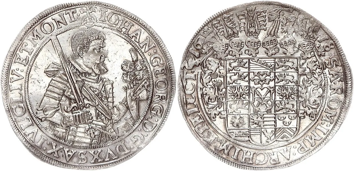 Deutschland        Sachsen-Albertinische Linie. Reichstaler 1618