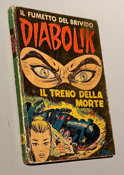 Diabolik I serie n. 9 Ingoglia - "Il treno della morte" - 1 Comic - First edition - 1963