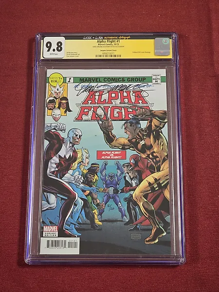 Alpha Flight (Dan Jurgens Homage Var) #1 - Signed Limited Series 20 copies  Dan Jurgens - 1 Signed graded comic - First edition - 2023 - CGC 9.8
