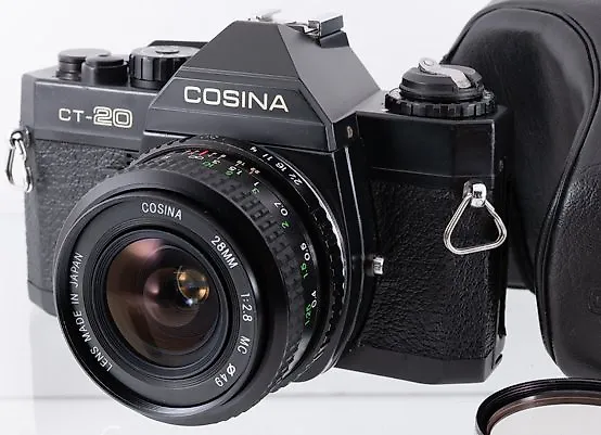 Cosina CT-20 + 2.8/28mm + Leather Case | Single lens reflex camera (SLR)