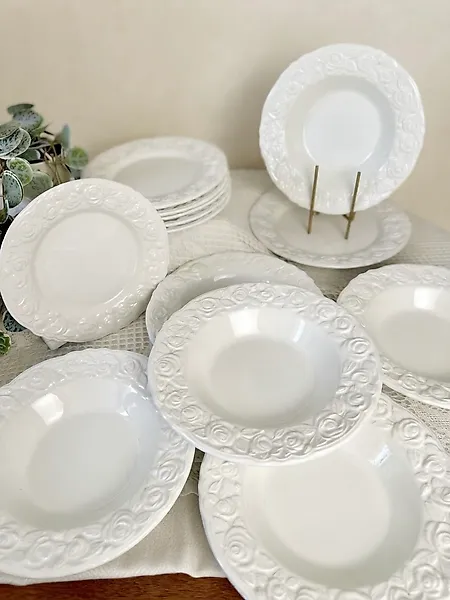 Quadrifoglio - Franco Giorgi - Table service for 6 (13) - Ceramic - Floral motif