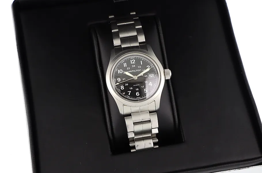 Hamilton - Khaki Field Quartz 38mm - No reserve price - H683410 - Unisex - 1990-1999