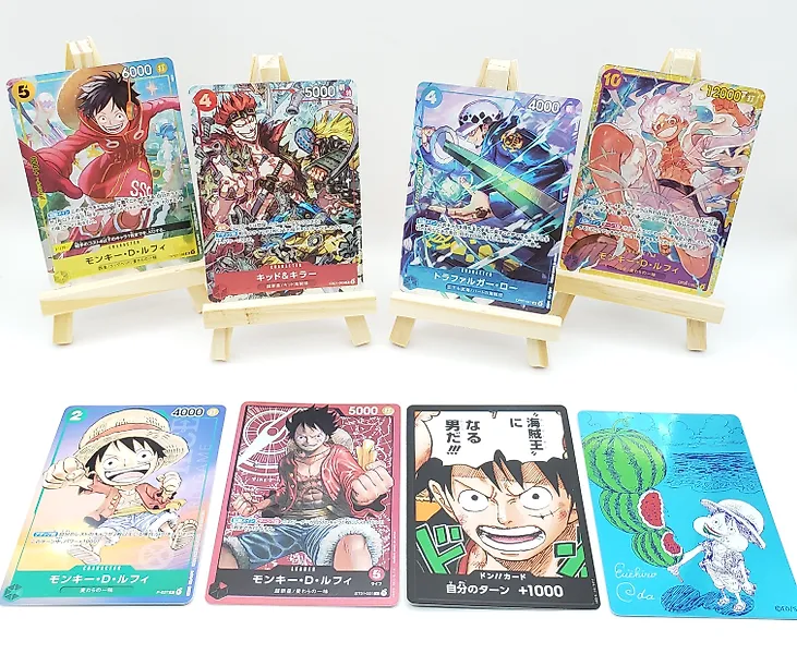 Bandai - 8 Card - One Piece - Monkey D. Luffy, Eustass Kid, Killer, Trafalgar Law
