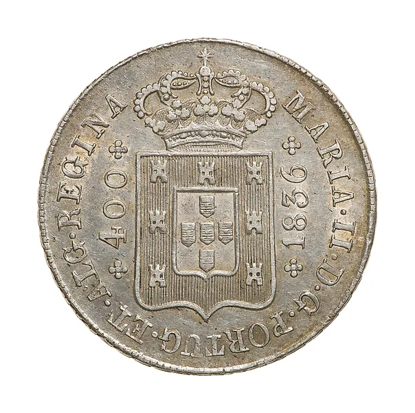 Portugal. D. Maria II (1834-1853). Cruzado Novo (480 Reis) 1836 - Cruz Irradiada