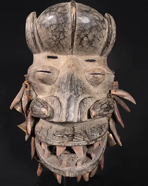Dance mask - Antique Guere War Mask - 35 cm - Côte d’Ivoire