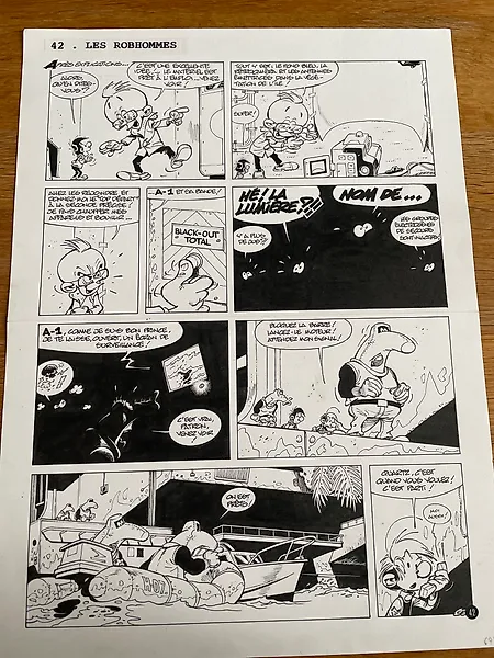 Pierre Seron - 1 original page - Les Petits Hommes - 2004