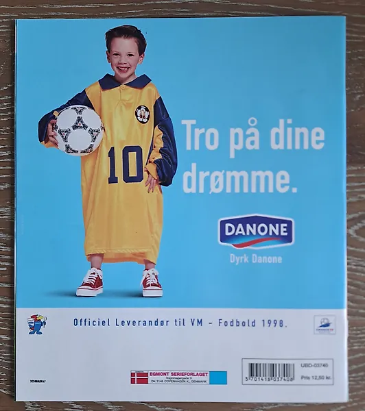 Panini World Cup France 98 - Ultra rare Danish Danone-Edition Zinedine Zidane - 1 Empty Album - Near Mint (NM)