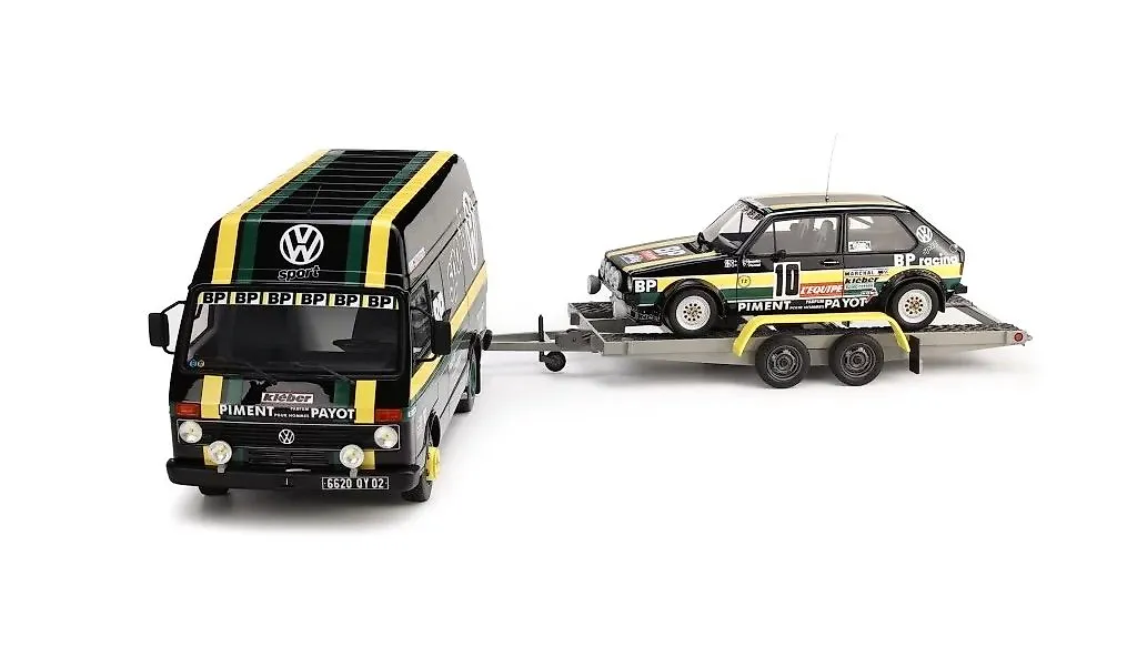 Otto Mobile 1:18 - Model race car - Volkswagen LT35 + Golf Gti MK1 Gr.2 Tour de France Auto 1981 - Limited to 1500 pcs.