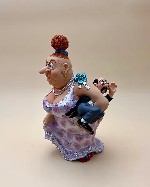 Parastone - Figurine - A. Dubout - Mon Mari est fatigué - Resin