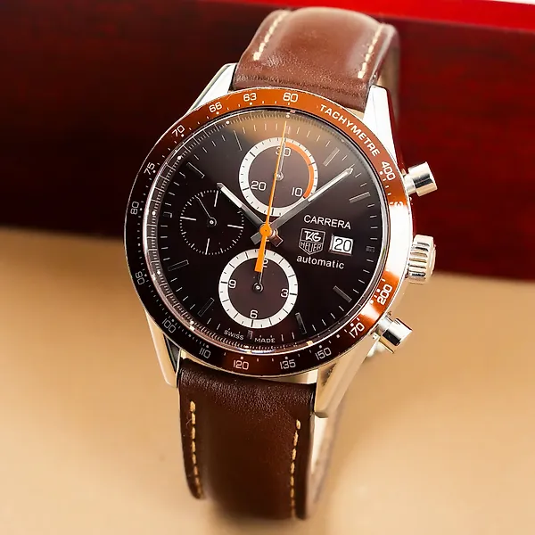 TAG Heuer - Carrera Calibre 16 Chronograph Brown Dial - No reserve price - CV2013-2 - Men - 2010-2020
