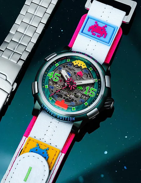 Nubeo - SPACE INVADERS - Limited Edition * 01 - 100 * - Automatic - Official Gift Set - Super Luminous - New - Men - 2026