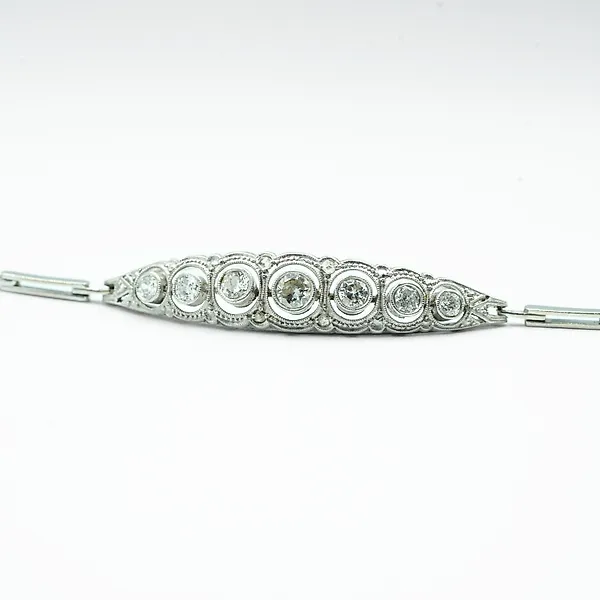 Bracelet - 14 kt. White gold -  0.45ct. tw. Diamond (Natural)