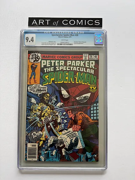 Peter Parker The Spectacular Spider-Man #28 - Newsstand edition - CGC 9.4 - 2nd Ever Frank Miller Art On Daredevil - 1 Graded comic - First edition - 1979
