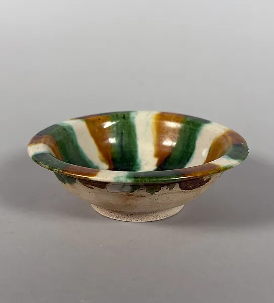 Ancient Chinese, Tang Dynasty Ancient Chinese - Tang Dynasty, Sancai glazed Bol Sancai - 13 cm