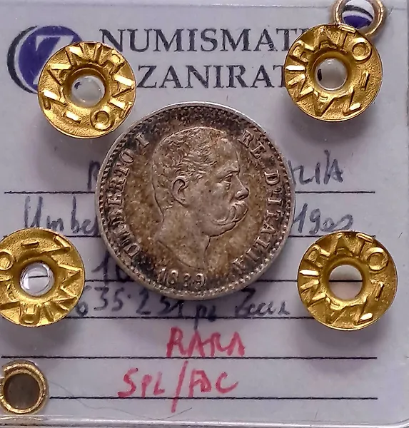 Italy, Kingdom Umberto I. 50 Centesimi 1889