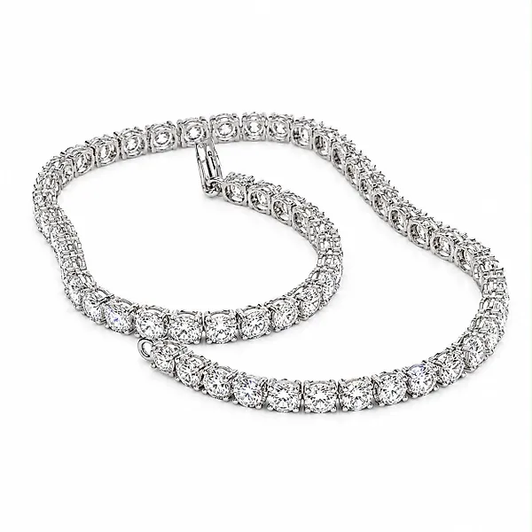 No reserve price - Bracelet - 14 kt. White gold -  4.16ct. tw. Diamond (Lab-grown)
