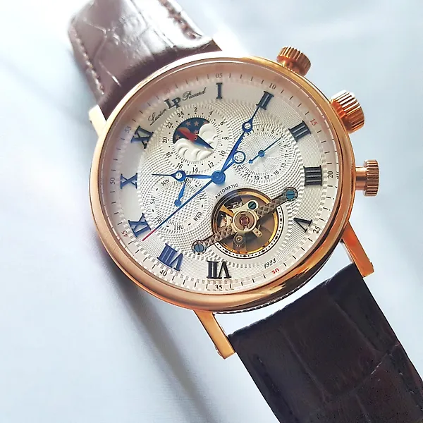 Lucien Piccard - Automatic - Moon / Sun - Calendar - Gold - Open Heart - New - No reserve price - Men - 2026