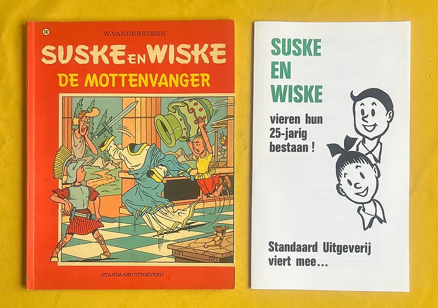 Suske en Wiske - VK-142 De mottenvanger - Inclusief reclamefolder 25 jaar “Suske en Wiske” - 1 Album - First edition - 1973