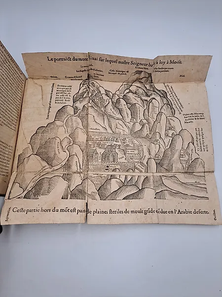 [Carte du mont Sinaï] - Pierre Belon - Les Observations de plusieurs singularitez & choses memorables, trouvées en Grèce, Asie, Iudée, - 1555