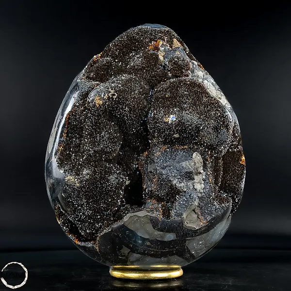 Stunning septarian egg – A work of art from nature, full of structure and depth.- 2130.66 g