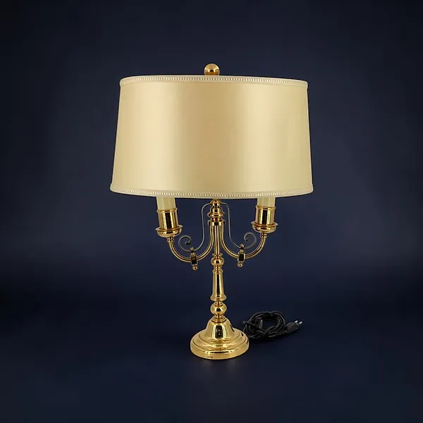 Table lamp - Dos Luces - Bronze - Hot-water bottle