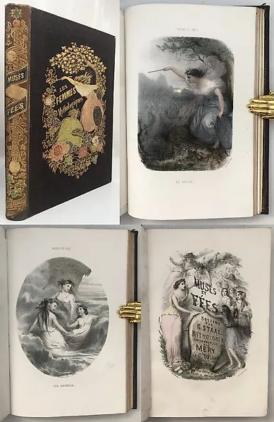 Joseph Méry and the Comte Foelix - Muses et Fées - Histoire des Femmes Mythologiques Dessins - 1851